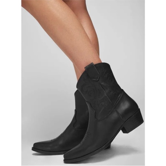 Anine Bing Elton Boot in black (western)37/7 - Picture 2 of 11